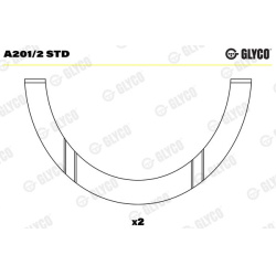 Atraminis tarpiklis, alkūninis velenas
                                GLYCO                                                