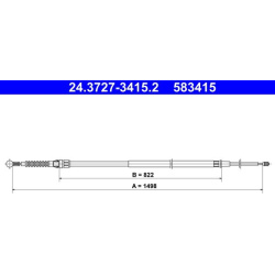 trosas, stovėjimo stabdys
                                ATE                                                24-3727-3415-2,