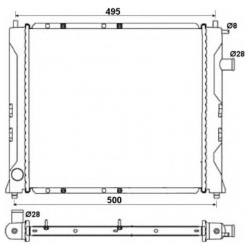 Aušinimo radiatorius
                                NRF                                                58107, NRF, 58107, a