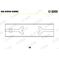 įvorės mažu galu, švaistiklis
                                GLYCO                                55-4050 SEMI, GLYCO, 5
