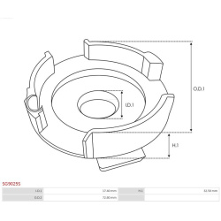 remonto komplektas, starteris Brand new AS-PL
                                SG9025S, AS-PL, SG9025S, auto detalė