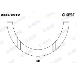 atraminis tarpiklis, alkūninis velenas
                                GLYCO                                                