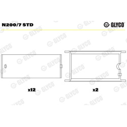skirstomojo veleno įvorės
                                GLYCO                                                N200/7 STD, 