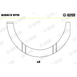 atraminis tarpiklis, alkūninis velenas
                                GLYCO                                                