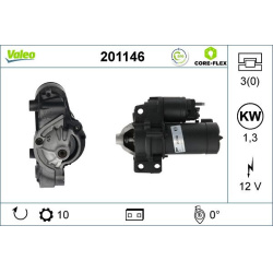 Starteris VALEO CORE-FLEX
                                                201146, VALEO, 201146, auto detalė