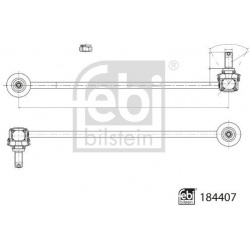 stabilizatoriaus traukė
                                FEBI BILSTEIN                                                184407,