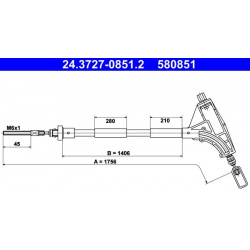 trosas, stovėjimo stabdys
                                ATE                                                24-3727-0851-2,