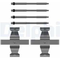 priedų komplektas, diskinių stabdžių trinkelės
                                DELPHI                                LX0