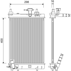 Aušinimo radiatorius
                                VALEO                                                701257, VALEO, 701