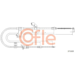 trosas, stovėjimo stabdys
                                COFLE                                                92.17.2123, N