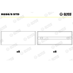 Alkūninio veleno indėklas
                                GLYCO                                                H098/5 STD, 