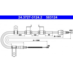 trosas, stovėjimo stabdys
                                ATE                                                24-3727-3124-2,