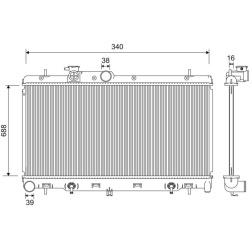 radiatorius, variklio aušinimas
                                VALEO                                                701204,