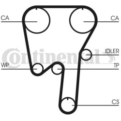 paskirstymo diržas
CONTINENTAL CTAM CT981, CO