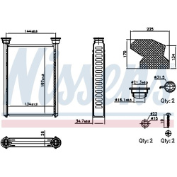 šilumokaitis, salono šildymas
NISSENS 707309, NISSENS, 70730