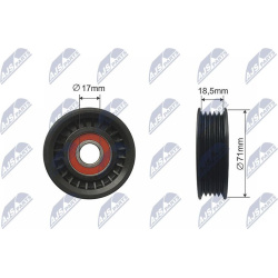 įtempiklio skriemulys, V formos diržas
                                NTY-SPEC                                RNK-FR-036, 