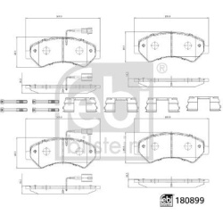 stabdžių trinkelių rinkinys, diskinis stabdys
                                FEBI BILSTEIN                               
