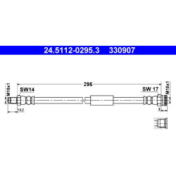 stabdžių žarnelė
                                ATE                                                24-5112-0295-3, ATE, 
