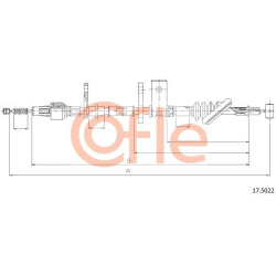 trosas, stovėjimo stabdys
                                COFLE                                                92.17.5022, N