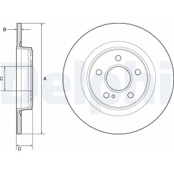 stabdžių diskas (1vnt)
DELPHI BG4790C, Nenur