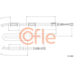 trosas, stovėjimo stabdys
                                COFLE                                                92.17.1450, N