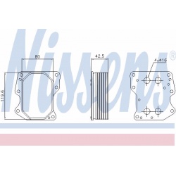 Aušintuvas tepalo
                                NISSENS                                90752, NISSENS, 90752, auto detalė