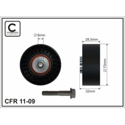 kreipiantysis skriemulys, V formos rumbuotas diržas
                                CAFFARO                                 