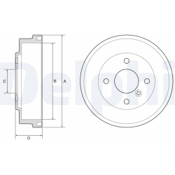 stabdžių būgnas
                                DELPHI                                                BF627, Nenurodytas g