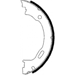 stabdžių trinkelių komplektas, stovėjimo stabdis
                                MINTEX                                  