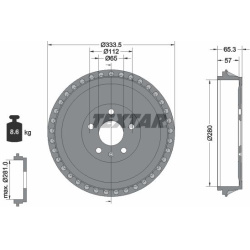 stabdžių būgnas
                                TEXTAR                                                94049000, TEXTAR, 94