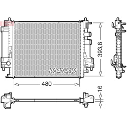 radiatorius, variklio aušinimas
                                DENSO                                                DRM2311