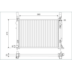 radiatorius, variklio aušinimas
                                VALEO                                                701157,