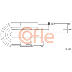 trosas, stovėjimo stabdys
                                COFLE                                                92.10.6681, N