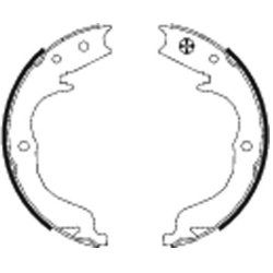 stabdžių trinkelių komplektas, stovėjimo stabdis
                                MINTEX                                  