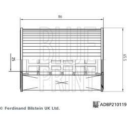 Alyvos filtras
BLUE PRINT ADBP210119, BLUE PRI
