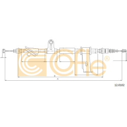 trosas, stovėjimo stabdys
                                COFLE                                                12.0102, Nenu