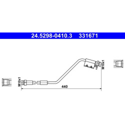 stabdžių žarnelė
                                ATE                                                24.5298-0410.3, ATE, 