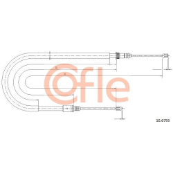 trosas, stovėjimo stabdys
                                COFLE                                                92.10.6793, N