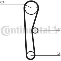 Paskirstymo diržas
                                CONTITECH                                                CT669, CONTITECH