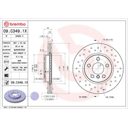 stabdžių diskas (1vnt) XTRA LINE - Xtra
                                BREMBO                                             