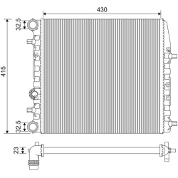 Aušinimo radiatorius
                                VALEO                                                733062, VALEO, 733