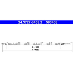 trosas, stovėjimo stabdys
                                ATE                                                24-3727-3408-2,