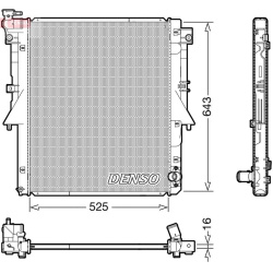 radiatorius, variklio aušinimas
                                DENSO                                                DRM4505