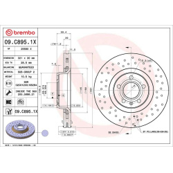 stabdžių diskas (1vnt) XTRA LINE - Xtra
                                BREMBO                                             