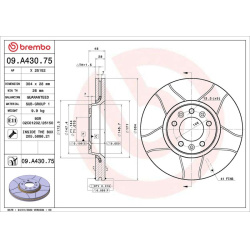 stabdžių diskas (1vnt) XTRA LINE - Max
                                BREMBO                                              