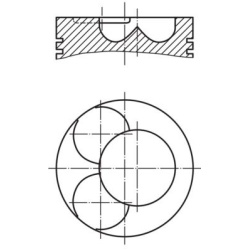 stūmoklis
                                MAHLE                                                209 22 30, MAHLE, 2092230, au