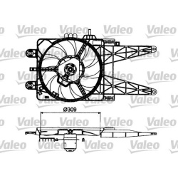 ventiliatorius, radiatoriaus
                                VALEO                                698483, VALEO, 698483, auto