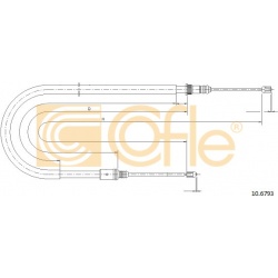trosas, stovėjimo stabdys
                                COFLE                                                10.6793, Nenu