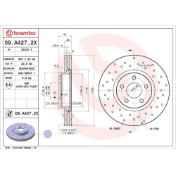 stabdžių diskas (1vnt) XTRA LINE - Xtra
                                BREMBO                                             