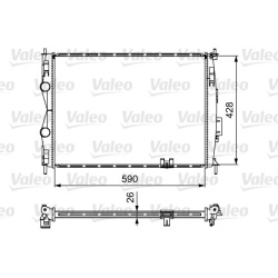 Aušinimo radiatorius
                                VALEO                                735116, VALEO, 735116, auto detal�